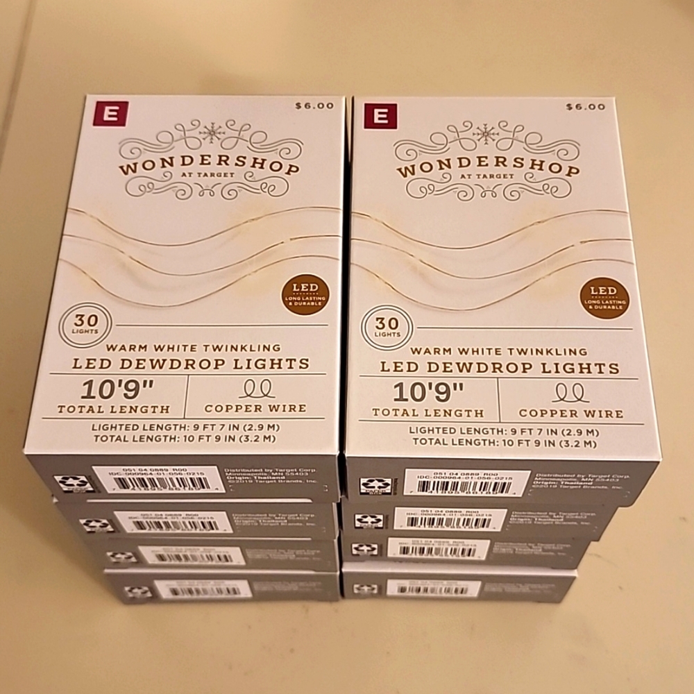 NWT Wondershop Dew Drop Lights